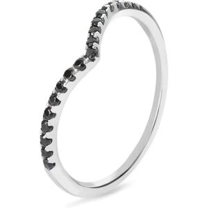 Stroili Anello Fantasia Silver Shine Argento Rodiato Cubic Zirconia Collezione: Silver Shine - Misura 56 Bianco