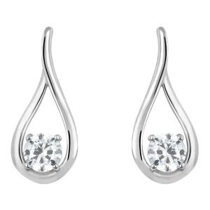 Stroili Orecchini Lobo Silver Elegance Argento Rodiato Cubic Zirconia Collezione: Silver Elegance Bianco