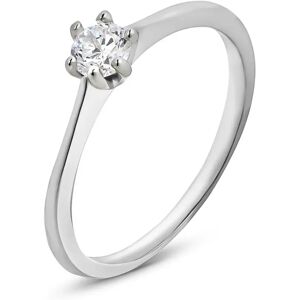 Stroili Anello Solitario Silver Elegance Argento Rodiato Cubic Zirconia Collezione: Silver Elegance - Misura 49 Bianco