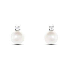 Stroili Orecchini Lobo Gabrielle Oro Bianco Perla D'Acqua Dolce Cubic Zirconia Collezione: Gabrielle Oro Bianco