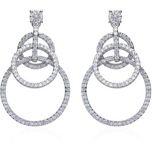 Stroili Orecchini Pendenti Silver Shine Argento Rodiato Cubic Zirconia Collezione: Silver Shine Bianco