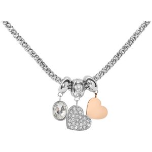 Stroili Collana Lady Chic Acciaio Bicolore Bianco / Rosa Cristallo Collezione: Lady Chic Bicolore Bianco / Rosa