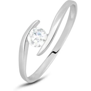 Stroili Anello Solitario Claire Oro Bianco Cubic Zirconia Collezione: Claire - Misura 49 Oro Bianco