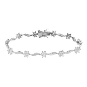 Stroili Bracciale Silver Elegance Argento Rodiato Cubic Zirconia Collezione: Silver Elegance Bianco