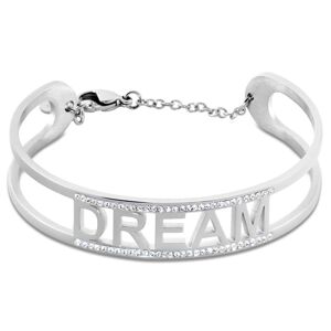 Stroili Bangle Lady Message Acciaio Cristallo Collezione: Lady Message Bianco