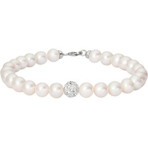 Stroili Bracciale Gabrielle Oro Bianco Perla D'Acqua Dolce Cristallo Collezione: Gabrielle Oro Bianco