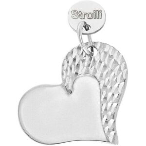 Stroili Charm in argento rodiato diamantato Collezione: Love Beats Bianco