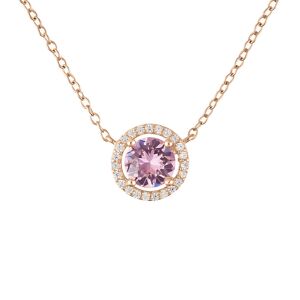 Stroili Collana Punto Luce Silver Rainbow Argento Rosa Cubic Zirconia Collezione: Silver Rainbow Rosa