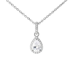 Stroili Collana Punto Luce Silver Elegance Argento Rodiato Cubic Zirconia Collezione: Silver Elegance Bianco