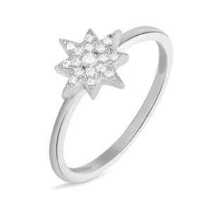 Stroili Anello Fantasia Silver Moments Argento Rodiato Cubic Zirconia Collezione: Silver Moments - Misura 58 Bianco