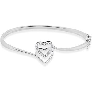 Stroili Bangle Silver Moments Argento Rodiato Cubic Zirconia Collezione: Silver Moments Bianco