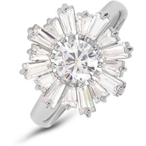 Stroili Anello Fantasia Romantic Shine Metallo Cristallo Collezione: Romantic Shine - Misura Bianco