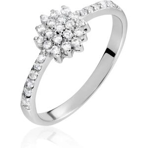 Stroili Anello Silver Shine Argento Rodiato Cubic Zirconia Collezione: Silver Shine - Misura 52 Bianco