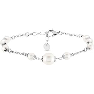 Stroili Bracciale Silver Pearls Argento Rodiato Perla sintentica Collezione: Silver Pearls Bianco