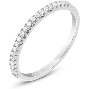 Stroili Anello Semi-eternity Silver Elegance Argento Rodiato Cubic Zirconia Collezione: Silver Elegance - Misura 49 Bianco