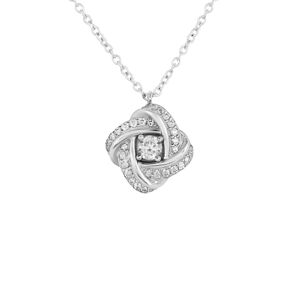 Stroili Collana Silver Elegance Argento Rodiato Cubic Zirconia Collezione: Silver Elegance Bianco