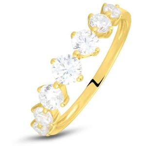 Stroili Anello Riviere Claire Oro Giallo Cubic Zirconia Collezione: Claire - Misura 48 Oro Giallo