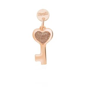 Stroili Ciondolo chiave in argento rosato e smalto glitter Collezione: Love Beats