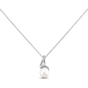 Stroili Collana Silver Pearls Argento Rodiato Cubic Zirconia Collezione: Silver Pearls Bianco