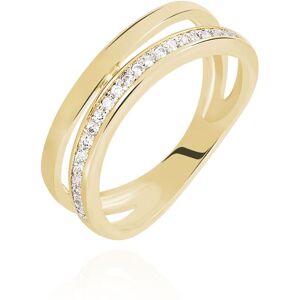 Stroili Anello Golden Dream Placcato Oro Giallo Cubic Zirconia Collezione: Golden Dream - Misura 58 Giallo