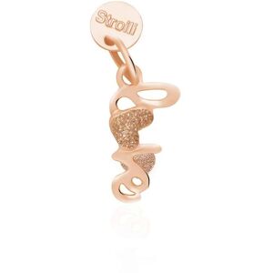 Stroili Ciondolo love in argento rosato e smalto glitter Collezione: Love Beats