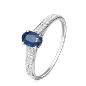 Stroili Anello Solitario Charlotte Oro Bianco Zaffiro Diamante Collezione: Charlotte - Misura 51 Oro Bianco