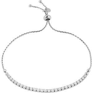 Stroili Bracciale Tennis Silver Elegance Argento Rodiato Cubic Zirconia Collezione: Silver Elegance Bianco