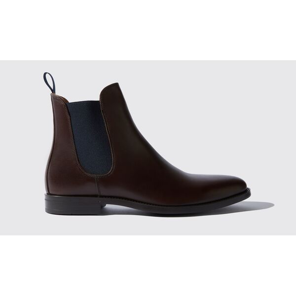 scarosso giacomo testa di moro - uomo chelsea boots marrone - vitello 39