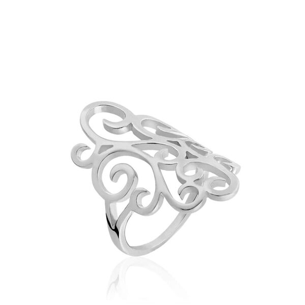 stroili anello fantasia silver collection argento rodiato collezione: silver collection - misura 48 bianco