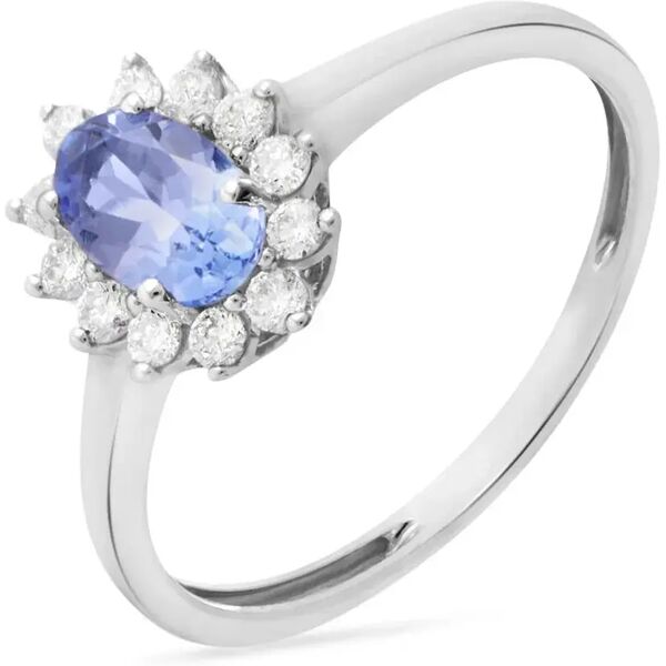 stroili anello solitario jasmine oro bianco tanzanite diamante collezione: jasmine - misura 54 oro bianco