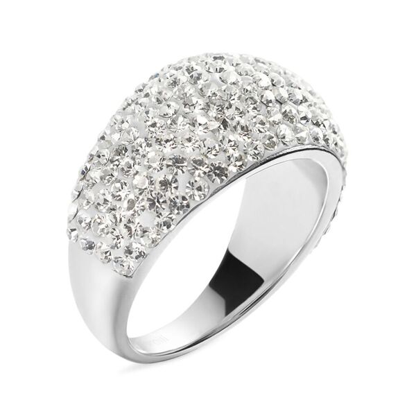 stroili anello fascia lady phantasya acciaio cristallo collezione: lady phantasya - misura 58 bianco