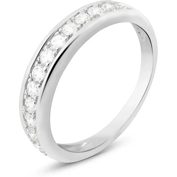 stroili anello semi-eternity silver elegance argento rodiato cubic zirconia collezione: silver elegance - misura 50 bianco