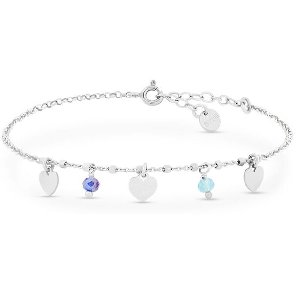 stroili bracciale silver collection argento rodiato pietra sintetica collezione: silver collection bianco