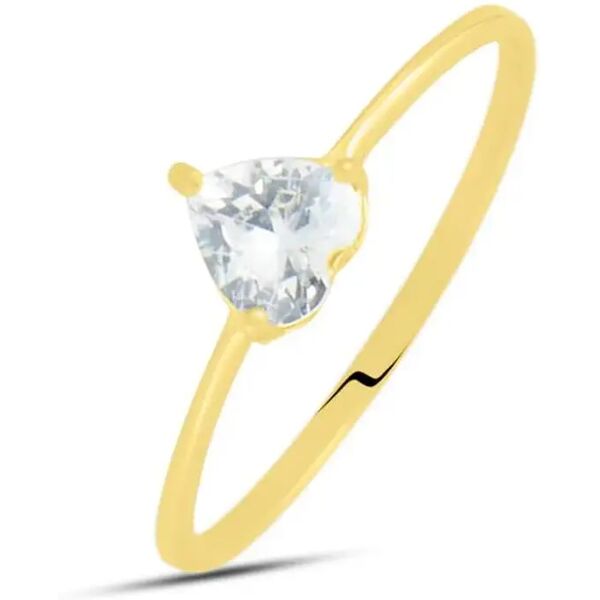 stroili anello solitario claire oro giallo cubic zirconia collezione: claire - misura 62 oro giallo