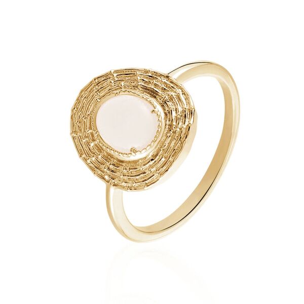 stroili anello golden dream placcato oro giallo pietra di luna collezione: golden dream - misura 58 giallo