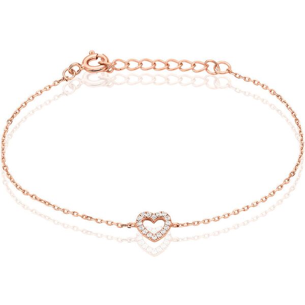 stroili bracciale silver moments argento rosa cubic zirconia collezione: silver moments rosa