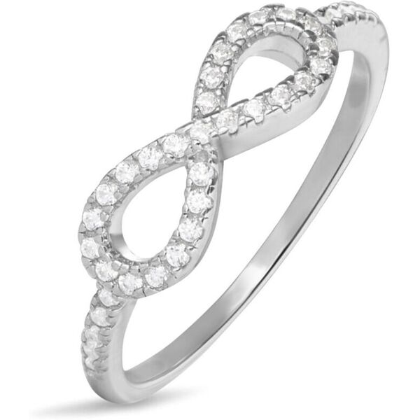 stroili anello fantasia silver moments argento rodiato cubic zirconia collezione: silver moments - misura 52 bianco