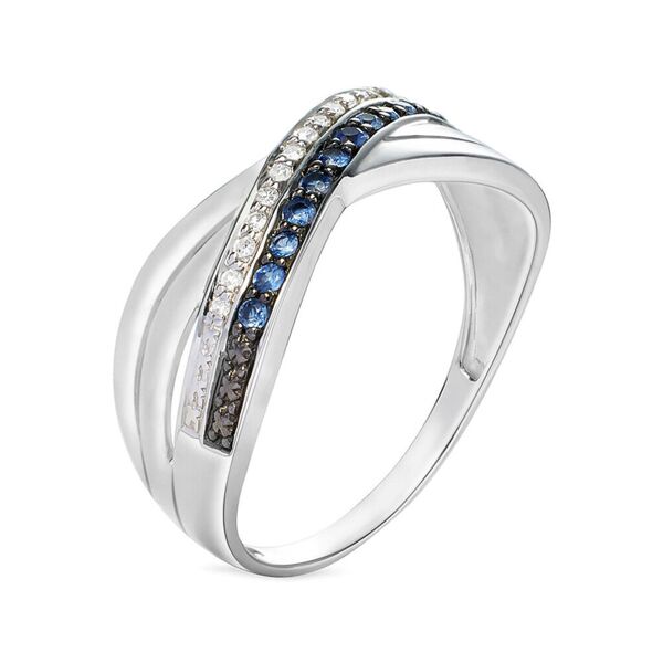 stroili anello fascia charlotte oro bianco zaffiro diamante diamante collezione: charlotte - misura 58 oro bianco