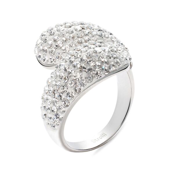 stroili anello contrarie lady phantasya acciaio cristallo collezione: lady phantasya - misura 56 bianco