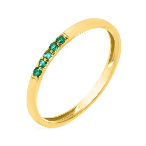stroili anello fedina charlotte oro giallo smeraldo collezione: charlotte - misura 54 oro giallo