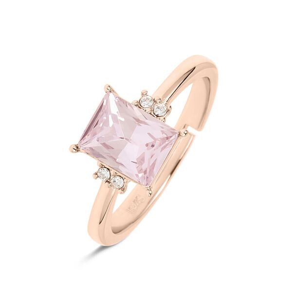 stroili anello solitario violet ottone rosa cristallo collezione: violet - misura rosa