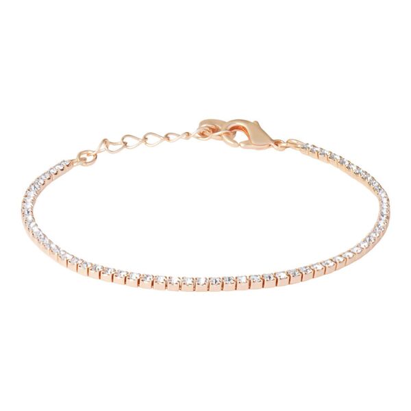 stroili bracciale tennis romantic shine metallo rosa cristallo collezione: romantic shine rosa