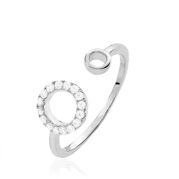 stroili anello silver shine argento rodiato cubic zirconia collezione: silver shine - misura 54 bianco