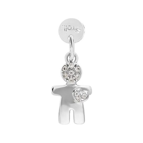 stroili pendente love beats argento rodiato cubic zirconia collezione: love beats bianco