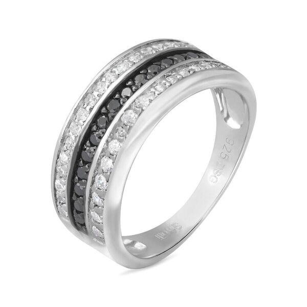 stroili anello fascia silver shine argento rodiato cubic zirconia collezione: silver shine - misura 52 bianco