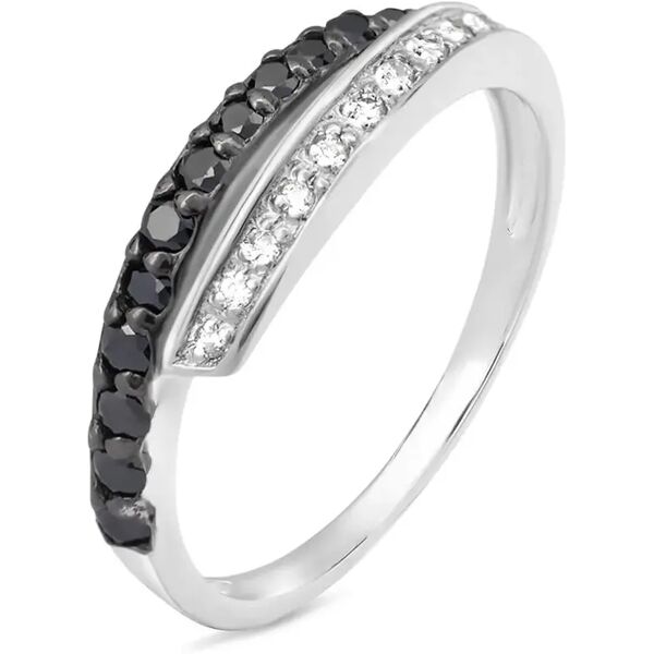 stroili anello fantasia silver shine argento rodiato cubic zirconia collezione: silver shine - misura 58 bianco