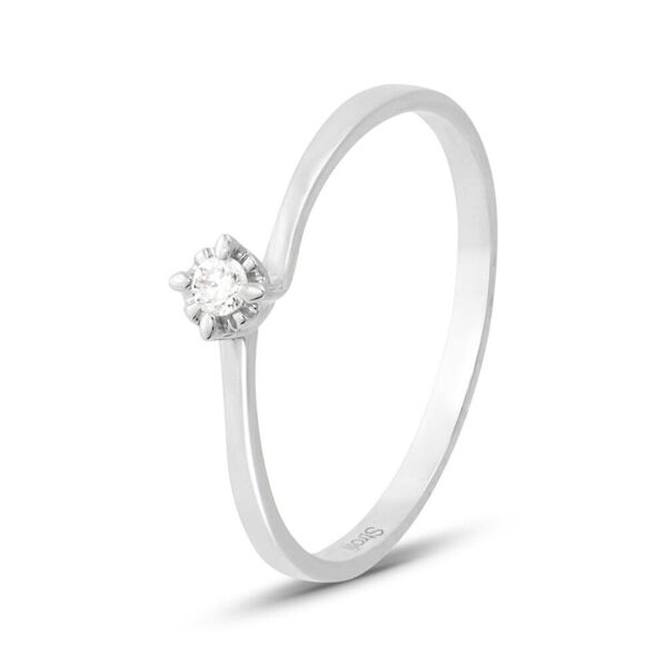 stroili anello solitario valentino diamazing oro bianco diamante collezione: diamazing - misura 54 oro bianco