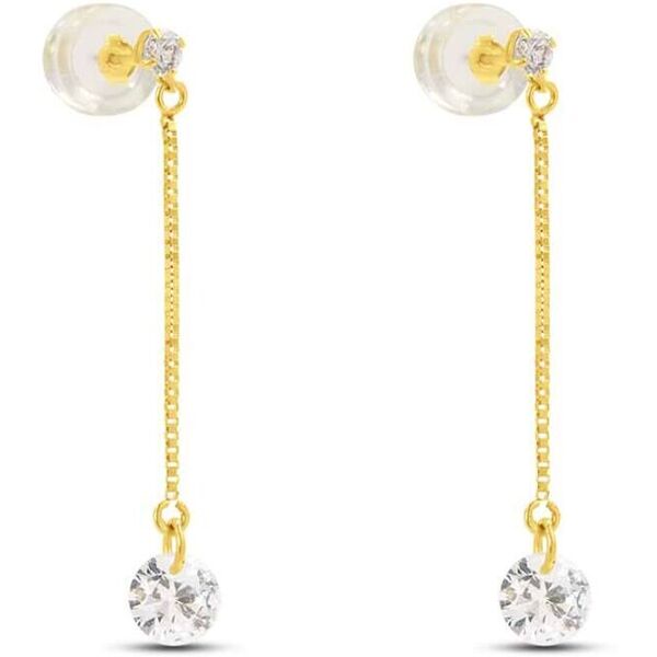 stroili orecchini pendenti punto luce claire oro giallo cubic zirconia collezione: claire oro giallo