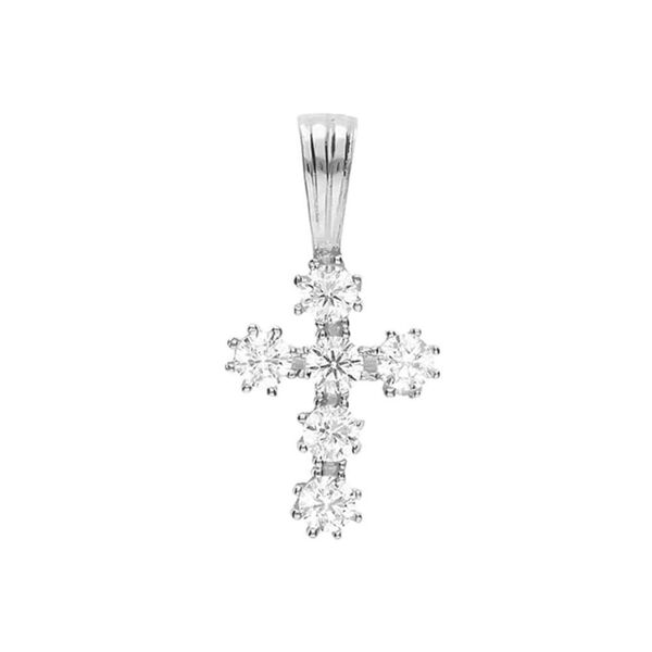 stroili pendente holy oro bianco cubic zirconia collezione: holy oro bianco