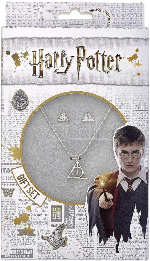 THE CARAT SHOP Harry Potter Set Collana E Orecchini Doni Della Morte